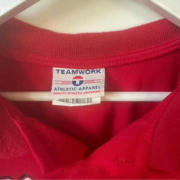 University of Wisconsin Badgets Vintage Teamwork Athletic Apparel Polo Size 2XL - Picture 4 of 7